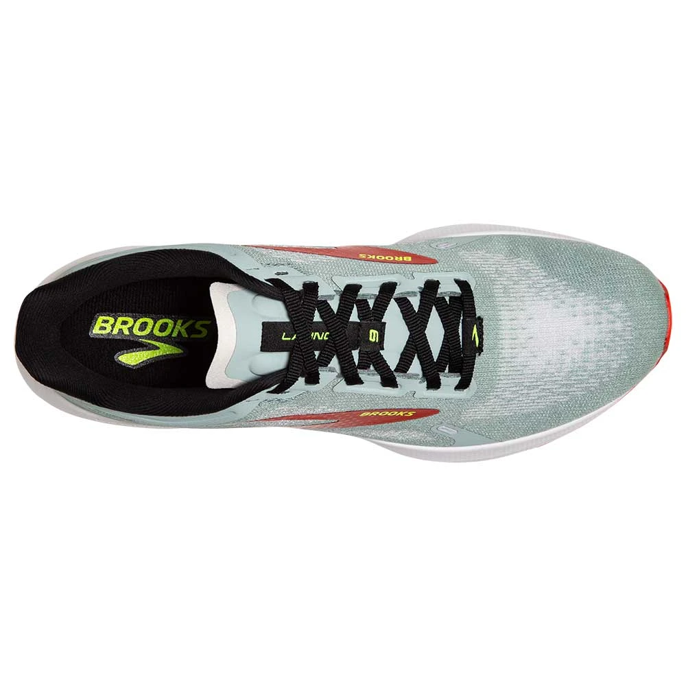 BROOKS Men's Launch 9 Running Shoe- Blue Surf/Black/Cherry Tomato- Regular (D) 7 BROOKS Men's Launch 9 Running Shoe- Blue Surf/Black/Cherry Tomato- Regular (D) - Image 5