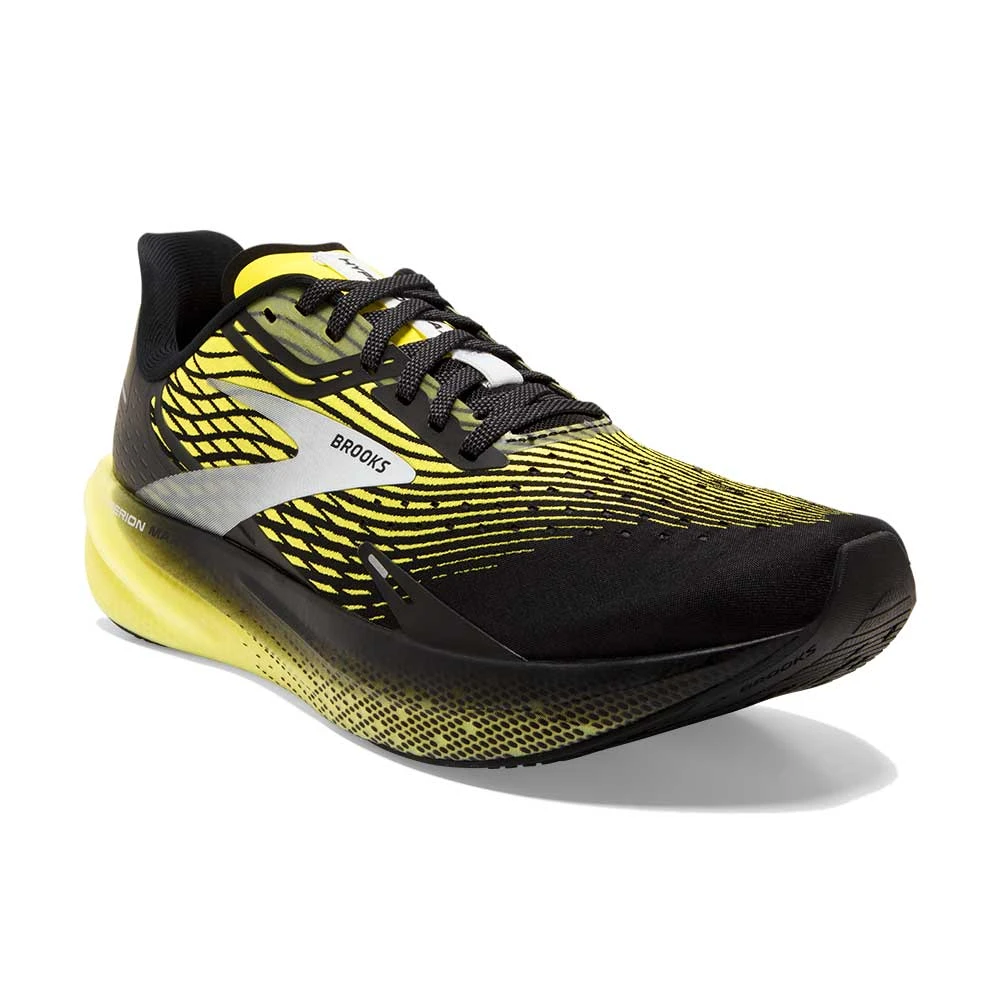 BROOKS Men's Hyperion Max Running Shoe- Black/Blazing Yellow/White- Regular (D) 3 BROOKS Men's Hyperion Max Running Shoe- Black/Blazing Yellow/White- Regular (D) - Image 2
