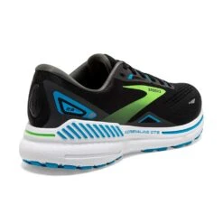 BROOKS Men's Adrenaline GTS 23 Running Shoe - Black/Hawaiian Ocean/Green- Regular (D) -Optimal Sportswear Store 110391 006 H Adrenaline GTS 23