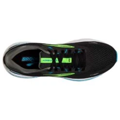 BROOKS Men's Adrenaline GTS 23 Running Shoe - Black/Hawaiian Ocean/Green- Regular (D) -Optimal Sportswear Store 110391 006 O Adrenaline GTS 23