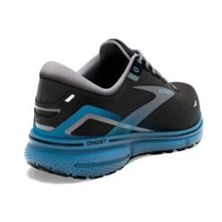 BROOKS Men's Ghost 15 Running Shoe- Black/Blackened Pearl/Blue- Regular (D) -Optimal Sportswear Store 110393 056 H Ghost 15