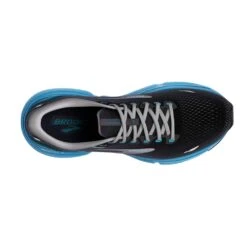 BROOKS Men's Ghost 15 Running Shoe- Black/Blackened Pearl/Blue- Regular (D) -Optimal Sportswear Store 110393 056 O Ghost 15