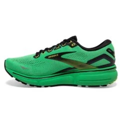 BROOKS Men's Ghost 15 Running Shoe- Green/Black/Sharp Green 10 BROOKS Men's Ghost 15 Running Shoe- Green/Black/Sharp Green -Optimal Sportswear Store 110393 360 M Ghost 15
