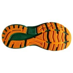 BROOKS Men's Ghost 15 Run Lucky Running Shoe- Green/White/Orange- Regular (D) -Optimal Sportswear Store 110393 371 S Ghost 15