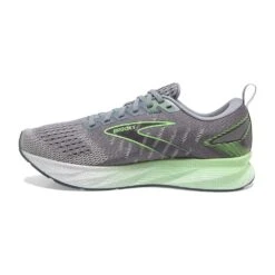 BROOKS Men's Levitate 6 Running Shoe- Primer Grey/Neon Green- Regular (D) -Optimal Sportswear Store 110395 312 M Levitate 6