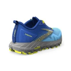 BROOKS Men's Cascadia 17 Trail Running Shoe - Blue/Surf The Web/Sulphur - Regular (D) 11 BROOKS Men's Cascadia 17 Trail Running Shoe - Blue/Surf The Web/Sulphur - Regular (D) -Optimal Sportswear Store 110403 416 H Cascadia 17