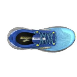 BROOKS Men's Cascadia 17 Trail Running Shoe - Blue/Surf The Web/Sulphur - Regular (D) 12 BROOKS Men's Cascadia 17 Trail Running Shoe - Blue/Surf The Web/Sulphur - Regular (D) -Optimal Sportswear Store 110403 416 O Cascadia 17