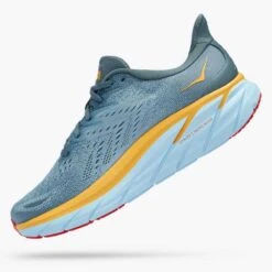 Hoka Men's Clifton 8 Running Shoe- Goblin Blue/Mountain Spring— Regular (D) 11 Hoka Men's Clifton 8 Running Shoe- Goblin Blue/Mountain Spring— Regular (D) -Optimal Sportswear Store 1119393 GBMS 4