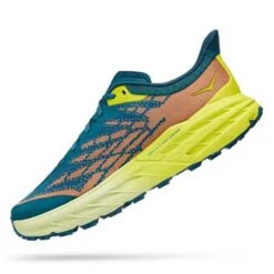 Hoka Men's Speedgoat 5 Trail Shoes - Blue Coral/Evening Primrose - Regular (D) -Optimal Sportswear Store 1123157 BCEP 4