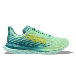 Hoka Men's Mach 5 Running Shoe - Lime Glow/Ocean Mist - Regular (D)