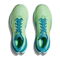 Hoka Men's Mach 5 Running Shoe - Lime Glow/Ocean Mist - Regular (D) -Optimal Sportswear Store 1127893 LGOM 2