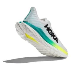 Hoka Men's Mach 5 Running Shoe - White/Blue Glass - Regular (D) -Optimal Sportswear Store 1127893 WBGL 4