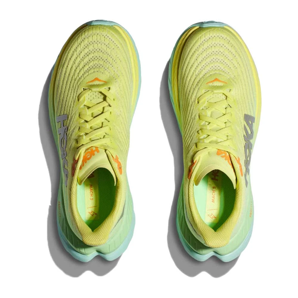 Hoka Women's Mach 5 Running Shoe - Citrus Glow/Lime Glow - Regular (B) 6 Hoka Women's Mach 5 Running Shoe - Citrus Glow/Lime Glow - Regular (B) - Image 4