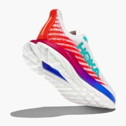 Hoka Women's Mach 5 - White/Flame - Regular (B) 9 Hoka Women's Mach 5 - White/Flame - Regular (B) -Optimal Sportswear Store 1127894 WFM 4