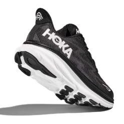 Hoka Men's Clifton 9 Running Shoe - Black/White -Optimal Sportswear Store 1127895 BWHT 4