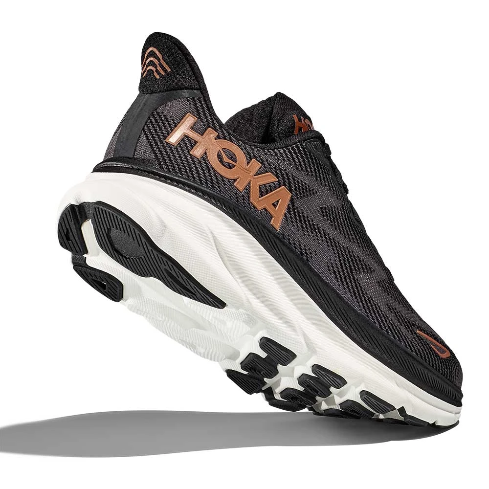 Hoka Women's Clifton 9 Running Shoe - Black/Copper - Wide (D) 7 Hoka Women's Clifton 9 Running Shoe - Black/Copper - Wide (D) - Image 5