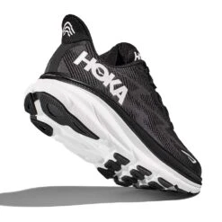 Hoka Men's Clifton 9 Running Shoe- Black/White - Wide (2E) -Optimal Sportswear Store 1127896 BWHT 4 59524f32 019b 449c 9200 86ed5a12aebe