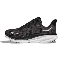 Hoka Women's Clifton 9 Running Shoe - Black/White - Wide (D) -Optimal Sportswear Store 1127896 BWHT 8 4cf5245e 64eb 4881 8052 007ea4c51077