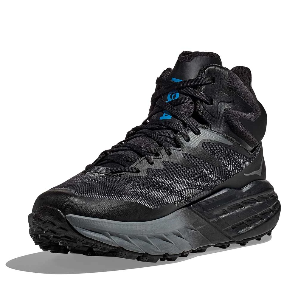 Hoka Men's Speedgoat 5 Mid GTX Running Shoe - Black/Black 5 Hoka Men's Speedgoat 5 Mid GTX Running Shoe - Black/Black - Image 3