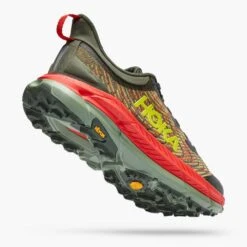 Hoka Men's Mafate Speed 4 Trail Shoe - Thyme/Fiesta- Regular (D) -Optimal Sportswear Store 1129930 TFST 3