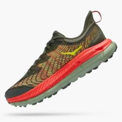 Hoka Men's Mafate Speed 4 Trail Shoe - Thyme/Fiesta- Regular (D) -Optimal Sportswear Store 1129930 TFST 4