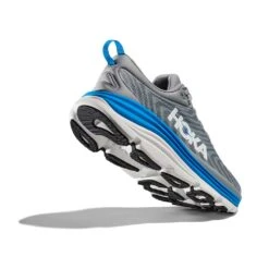 Hoka Men's Gaviota 5 Running Shoe - Limestone/Diva Blue - Wide (2E) -Optimal Sportswear Store 1134234 LDVB 4