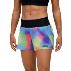 Hoka Women's 4" Glide Short - Black Multi