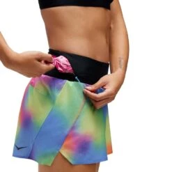 Hoka Women's 4" Glide Short - Black Multi -Optimal Sportswear Store 1135016 MULT 04 1