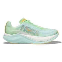 Hoka Women's Mach X Running Shoe - Lime Glow/Sunlit Ocean - Regular (B)