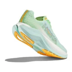 Hoka Women's Mach X Running Shoe - Lime Glow/Sunlit Ocean - Regular (B) -Optimal Sportswear Store 1141451 LGSO 4