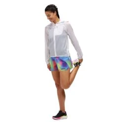 Hoka Women's Skyflow Jacket - White Multi -Optimal Sportswear Store 1141671 WTML 03