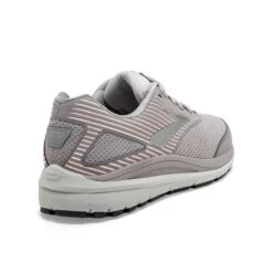 BROOKS Women's Addiction Walker Suede Walking Shoe - Alloy/Oyster/Peach- Regular (B) -Optimal Sportswear Store 120308 007 H Addiction Walker Suede