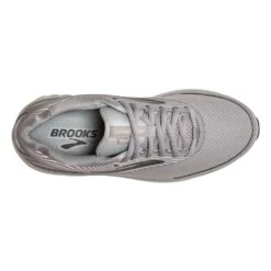 BROOKS Women's Addiction Walker Suede Walking Shoe - Alloy/Oyster/Peach- Regular (B) -Optimal Sportswear Store 120308 007 O Addiction Walker Suede