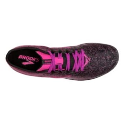 BROOKS Women's Mach 19 Track Spike - Black/Hollyhock/Pink- Regular (B) -Optimal Sportswear Store 120311 063 O Mach 19