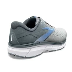 BROOKS Women's Dyad 11 Running Shoe - Grey/White/Blue - Regular (B) -Optimal Sportswear Store 120312 065 H Dyad 11 85b18b42 031b 45e0 8a60 993ca73bdc87
