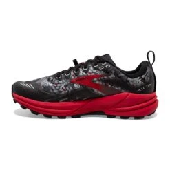 BROOKS Women's Cascadia 16 Trail Shoe - Black/Grey/Red- Regular (B) -Optimal Sportswear Store 120363 008 M Cascadia 16