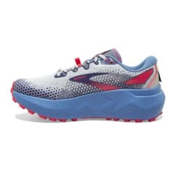 BROOKS Women's Caldera 6 Trail Running Shoe- Oyster/Blissful Blue/Pink - Regular (B) -Optimal Sportswear Store 120366 093 M Caldera 6