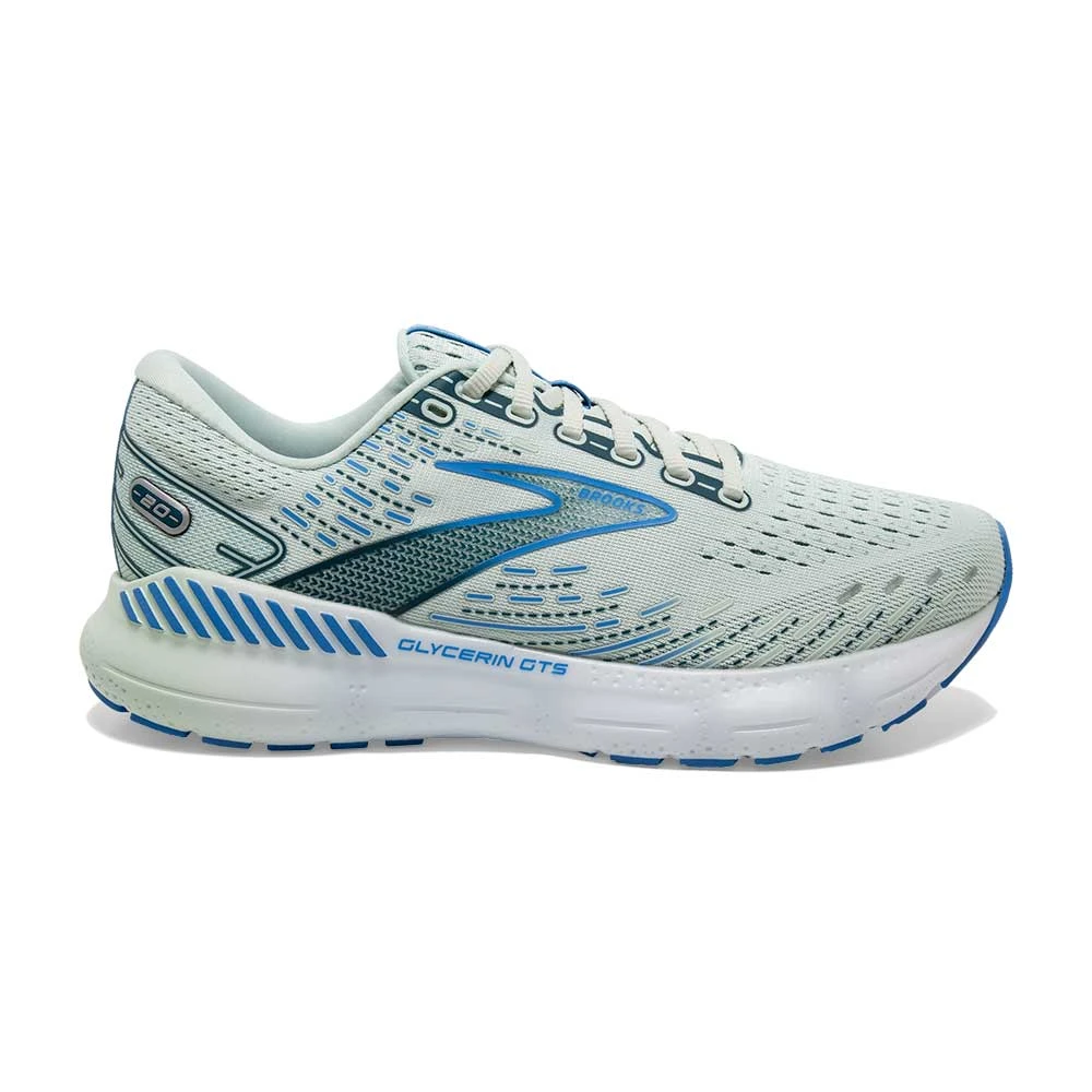 BROOKS Women's Glycerin GTS 20 Running Shoe - Blue Glass/Marina/Legion Blue - Regular (B) 3 BROOKS Women's Glycerin GTS 20 Running Shoe - Blue Glass/Marina/Legion Blue - Regular (B)