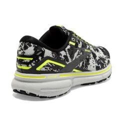 BROOKS Women's Ghost 15 Camo Running Shoe - Black/Ebony/Nightlife - Regular (B) -Optimal Sportswear Store 120380 029 H Ghost 15