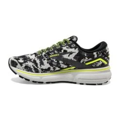 BROOKS Women's Ghost 15 Camo Running Shoe - Black/Ebony/Nightlife - Regular (B) -Optimal Sportswear Store 120380 029 M Ghost 15