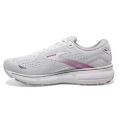 BROOKS Women's Ghost 15 - White/Oyster/Viola -Optimal Sportswear Store 120380 195 M Ghost 15
