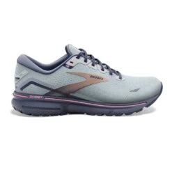 BROOKS Women's Ghost 15 Running Shoe - Spa Blue/Neo Pink/ Copper- Regular (B)