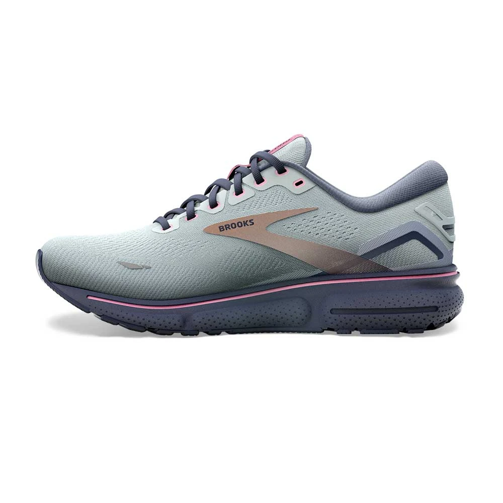 BROOKS Women's Ghost 15 Running Shoe - Spa Blue/Neo Pink/ Copper- Regular (B) 5 BROOKS Women's Ghost 15 Running Shoe - Spa Blue/Neo Pink/ Copper- Regular (B) - Image 3