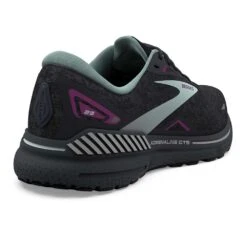 BROOKS Women's Adrenaline GTS 23 Running Shoe - Black/Light Blue/Purple- Regular (B) -Optimal Sportswear Store 120381 072 H Adrenaline GTS 23
