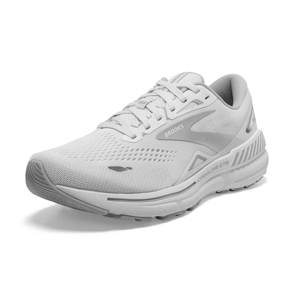 BROOKS W Adrenaline GTS 23 - White/Oyster/Silver 7 BROOKS W Adrenaline GTS 23 - White/Oyster/Silver - Image 5