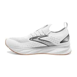 BROOKS Women's Levitate StealthFit 6 Running Shoe- White/Bran- Regular (B) -Optimal Sportswear Store 120385 170 M Levitate StealthFit 6