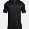 Under Armour Men's UA Locker 2.0 Short Sleeve Shirt - Black/Metallic Silver -Optimal Sportswear Store 1305775 001