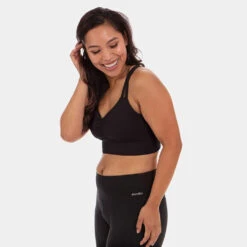 Women's Double Down Bra - Booya Black -Optimal Sportswear Store 165 001 3