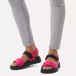 Sorel Women's Viibe Sandal - Fuchsia Fizz/Black- Regular (B) -Optimal Sportswear Store 2030511 650 a9