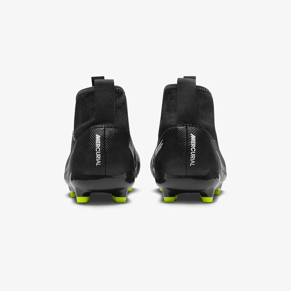 Nike Youth Zoom Mercurial Superfly 9 Academy FG Soccer Shoe/MG - Black/Dk Smoke 8 Nike Youth Zoom Mercurial Superfly 9 Academy FG Soccer Shoe/MG - Black/Dk Smoke - Image 6